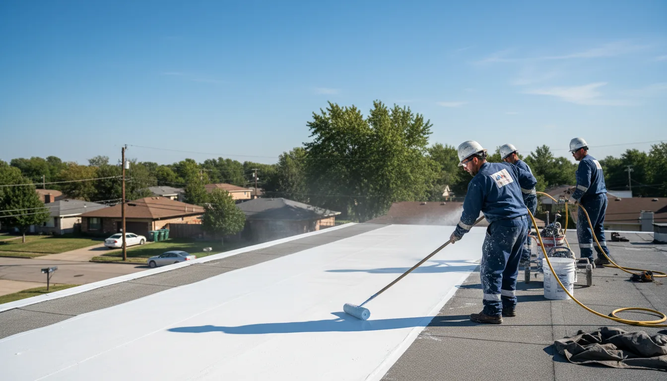 Commercial roof coating in Stittville, NY near me